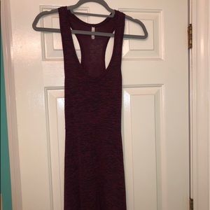 Maroon racer back dress